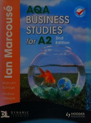 Aqa Business Studies For A2 2nd Ed Marcouse Ian Gillespie