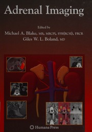 Adrenal Imaging Blake Michael A Boland Giles W L