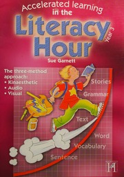 Accelerated Learning In The Literacy Hour Year 3 Garnett Susan