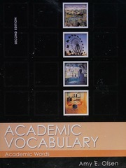 Academic Vocabulary Academic Words Olsen Amy E