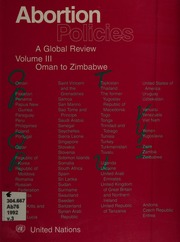 Abortion Policies A Global Review United Nations Dept Of Economic And Social Affairs Population Division