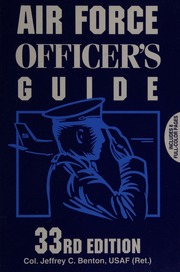 Air Force Officers Guide Benton Jeffrey C