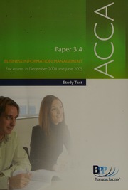 Acca Study Text Business Information Management Paper 34 4th Ed Unknown