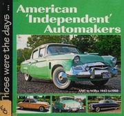 American Independent Automakers Amc To Willys 1945 To 1960 Mort
