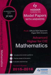 Advanced Higher Mathematics 201516 Scottish Qualifications Authority