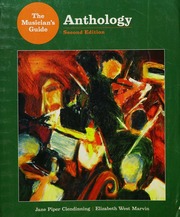 Anthology For The Musicians Guide To Theory And Analysis Clendinning