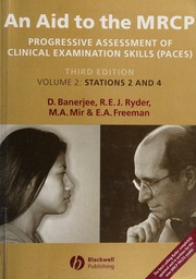 An Aid To The Mrcp Paces Volume 2 Stations 2 And 4 3rd Ed First Indian Reprint Banerjee
