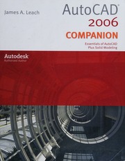 Autocad 2006 Companion Essentials Of Autocad Plus Solid Modeling Leach