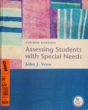 Assessing Students With Special Needs Venn John