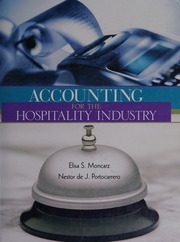 Accounting For The Hospitality Industry 3rd Ed Moncarz Elisa S