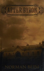 After Byron A Novel In The Form Of Private Journals Diaries And Letters Beim