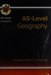As Level Geography Revision Guide Parsons Richard Parsons Richard