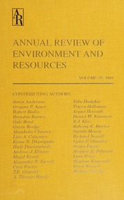 Annual Review Of Environment And Resources Vol29 2004 1 Edition Matson