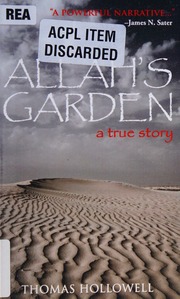 Allahs Garden 1st Ed Hollowell Thomas 1978