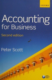 Accounting For Business Second Edition Scott Peter Author
