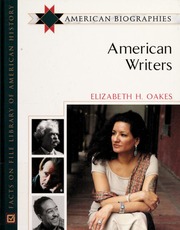 American Writers None Oakes Elizabeth H 1964 Author None