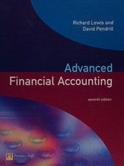 Advanced Financial Accounting 7th Edition Lewis Richard 1941 September 30