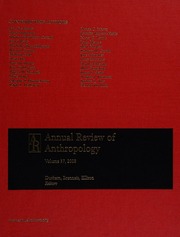 Annual Review Of Anthropology Volume 37 2008 Durham William H Brenneis