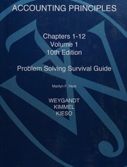 Accounting Principles Practice Set Study Guide Vol 1 Weygandt