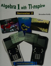 Algebra I With Tinspire Semester 2 Common Core Standards Ed Kelly