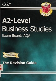 A2level Business Studies The Revision Guide Gregson Heather