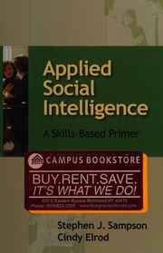 Applied Social Intelligence A Skillsbased Primer Sampson Stephen J