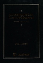 Administrative Law Cases And Materials 2nd Ed Gifford Daniel J