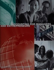 Accounting For Managers And Entrepreneurs 9th Custom Edition For Stanford University Horngren