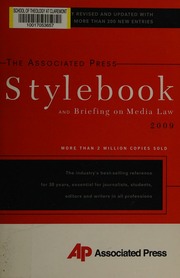 Associated Press Stylebook And Briefing On Media Law 44th Edition Christian