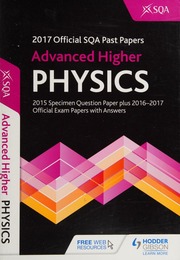 Advanced Higher Physics 201718 Unknown