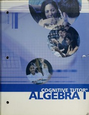 Cognitive Tutor Algebra I 1 Edition Carnegie Learning