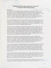 Afghanistans Bonn Agreement One Year Later A Catalog Of Missed Opportunities Human Rights Watch