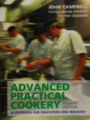 Advanced Practical Cookery A Textbook For Education Industry 4 Edition Campbell