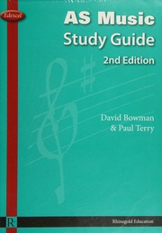 As Music Study Guide Edexcel Terry Paul Writer On Music Bowman