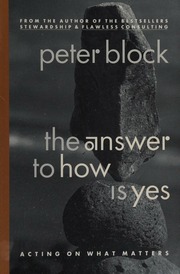 The Answer To How Is Yes Acting On What Matters Block Peter