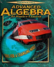 Advanced Algebra An Algebra 2 Course Tools For A Changing World Bellman
