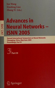 Advances In Neural Networks Isnn 2005 Second International Symposium On Neural Networks Chongqing China May 30june 1 2005 Proceedings International Symposium On Neural Networks 2nd 2005 Chongqing