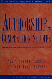 Authorship In Composition Studies 1 Edition Carrick Tracy Hamler Howard