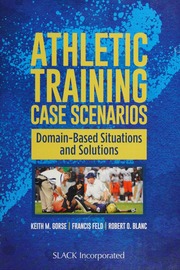 Athletic Training Case Scenarios Domainbased Situations And Solutions Gorse