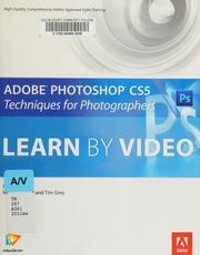 Adobe Photoshop Cs5 Techniques For Photographers Learn By Video Video2brain Firm
