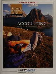 Accounting Tools For Business Decision Making Volume 1 4th Custom Ed Kimmel