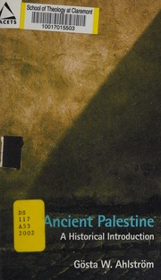 Ancient Palestine A Historical Introduction Ahlström Gösta W Gösta Werner