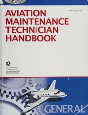 Aviation Maintenance Technician Handbook General 2008 United States Flight Standards Service