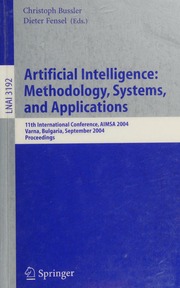 Artificial Intelligence Methodology Systems And Applications 11th International Conference Aimsa 2004 Varna Bulgaria September 24 2004 Proceedings International Conference On Artificial Intelligence Methodology