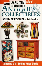 Antique Trader Antiques Collectibles 2014 Price Guide Bradley