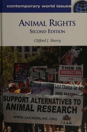 Animal Rights A Reference Handbook 2nd Ed Sherry Clifford J