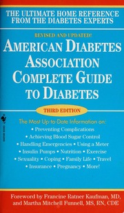 American Diabetes Association Complete Guide To Diabetes The Ultimate Home Reference From The Diabetes Experts 3 Rev Upd Edition American Diabetes Association