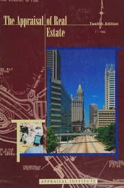 The Appraisal Of Real Estate 12th Ed Appraisal Institute Us