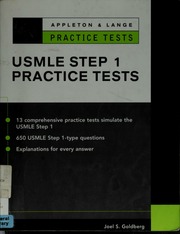 Appleton Lange Practice Tests For The Usmle Step 1 Practice Tests 1 Edition Goldberg