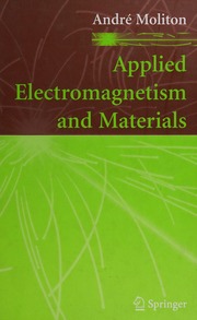 Applied Electromagnetism And Materials Moliton Andre